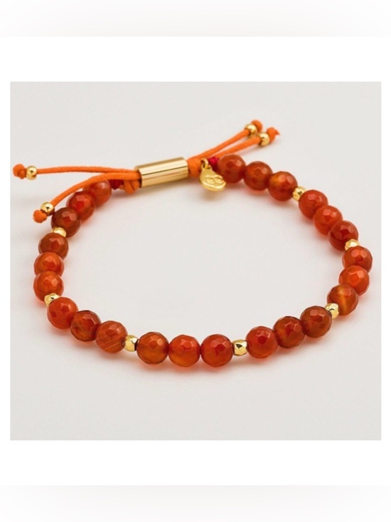Gorjana Jewelry - Gorjana Beaded Gemstone Bracelet - Orange Agate